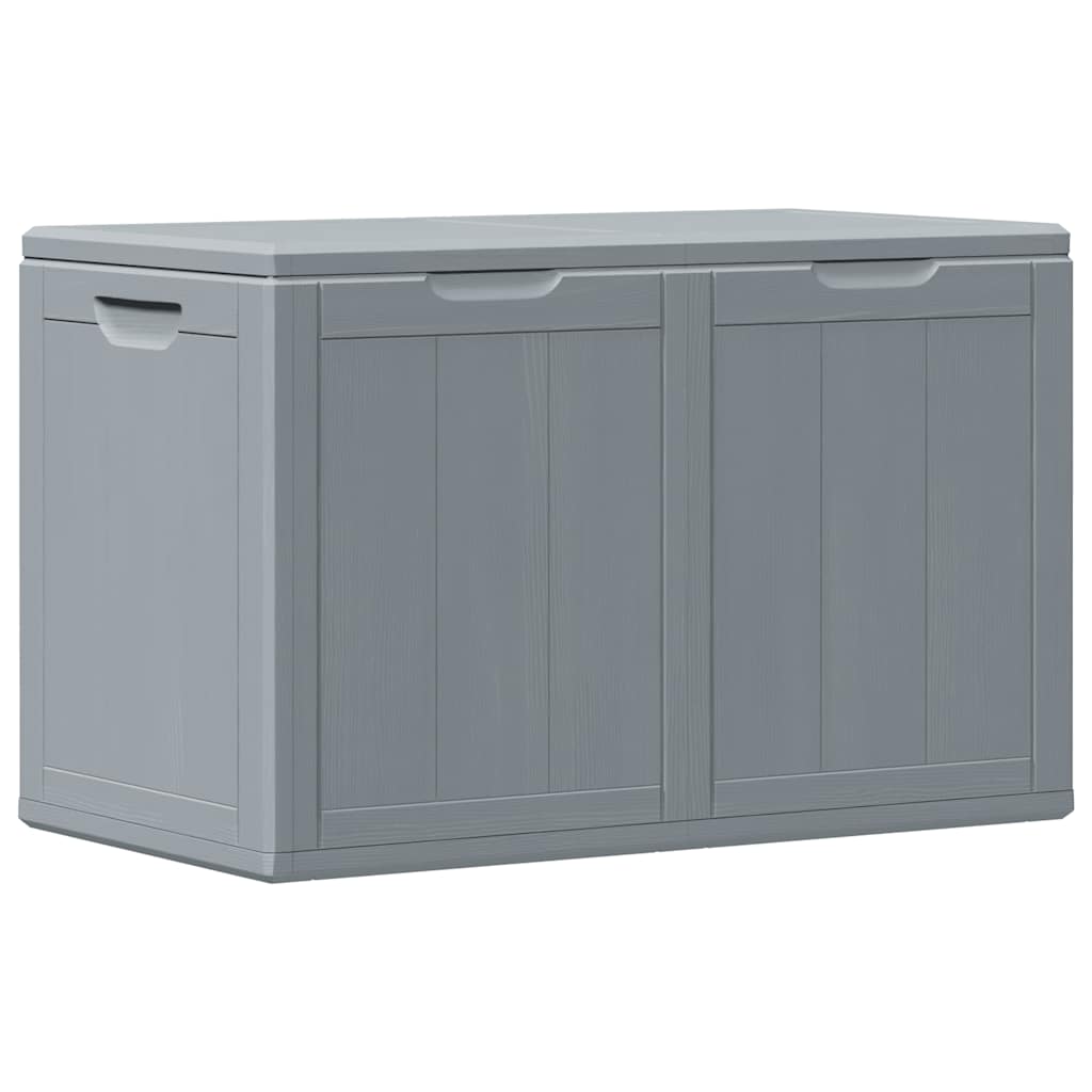 Garden Storage Box 180L Grey PP Wood Look